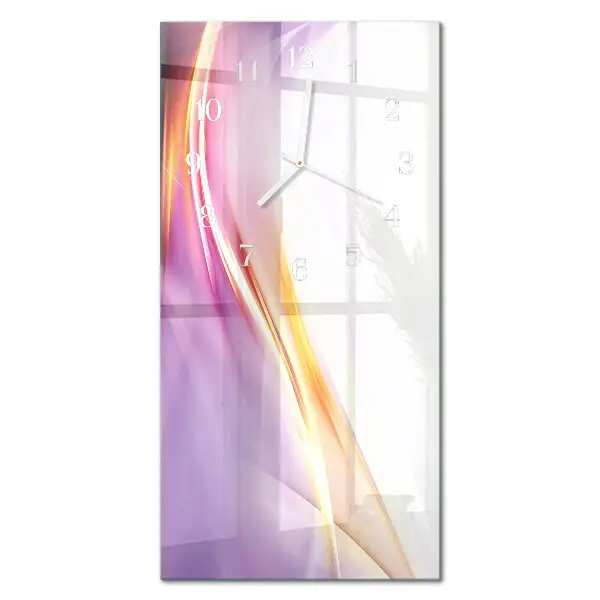 Horloge murale en verre rectangulaire Abstraction