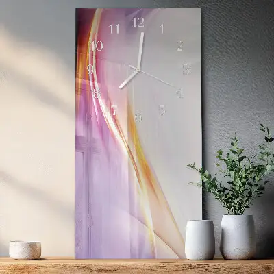 Horloge murale en verre rectangulaire Abstraction