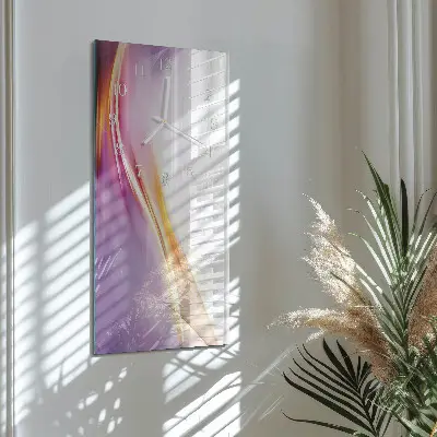 Horloge murale en verre rectangulaire Abstraction