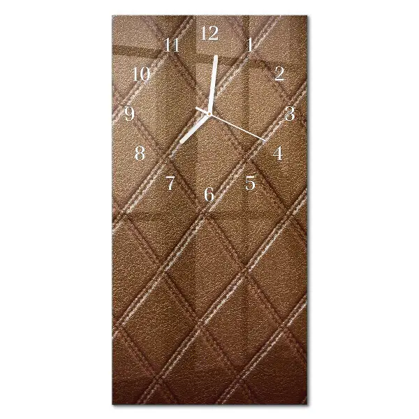 Horloge murale en verre rectangulaire Diamants