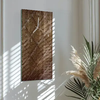 Horloge murale en verre rectangulaire Diamants