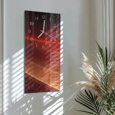 Horloge murale en verre rectangulaire Abstraction