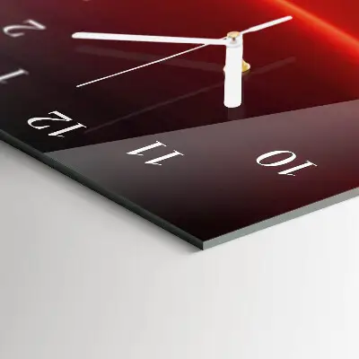 Horloge murale en verre rectangulaire Abstraction