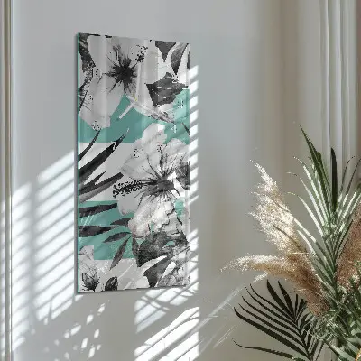Horloge murale en verre rectangulaire Pari