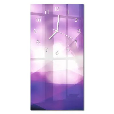 Horloge murale en verre rectangulaire Modèle