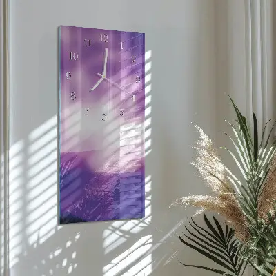 Horloge murale en verre rectangulaire Modèle