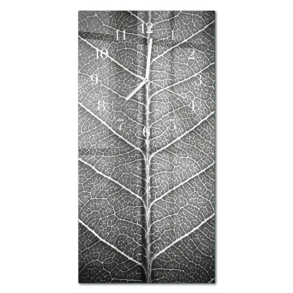 Horloge murale en verre rectangulaire Feuille