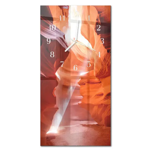 Horloge murale en verre rectangulaire Grotte