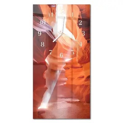 Horloge murale en verre rectangulaire Grotte