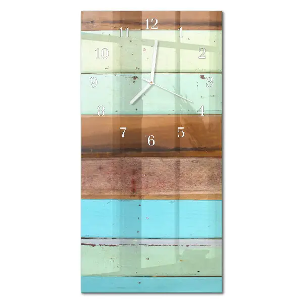 Horloge murale en verre rectangulaire Plaque