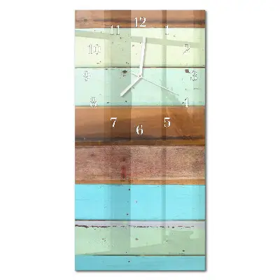 Horloge murale en verre rectangulaire Plaque