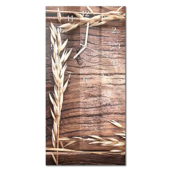 Horloge murale en verre rectangulaire Table à grains