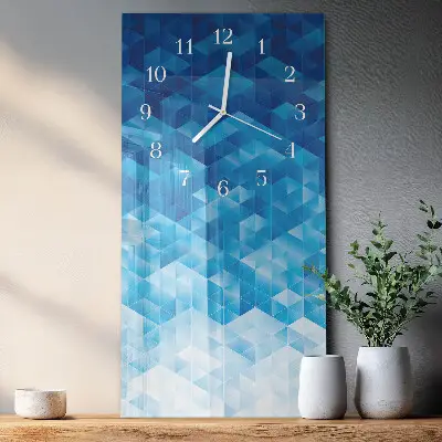 Horloge murale en verre rectangulaire Modèle