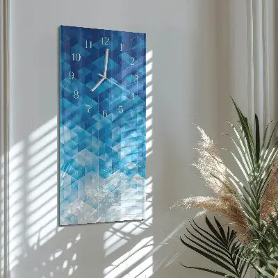 Horloge murale en verre rectangulaire Modèle