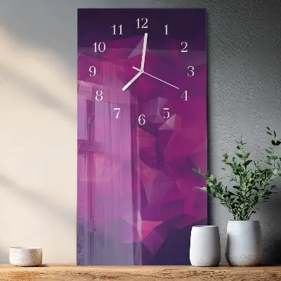 Horloge murale en verre rectangulaire Modèle