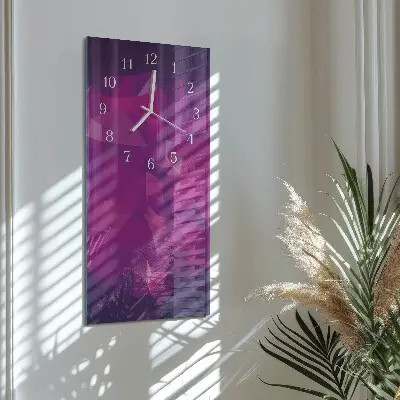 Horloge murale en verre rectangulaire Modèle