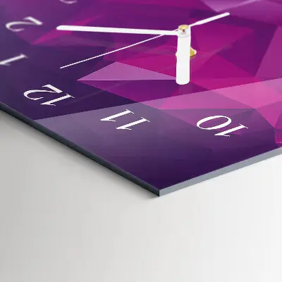 Horloge murale en verre rectangulaire Modèle