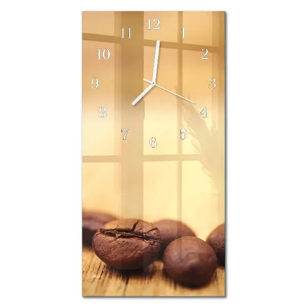 Horloge murale en verre rectangulaire Haricots