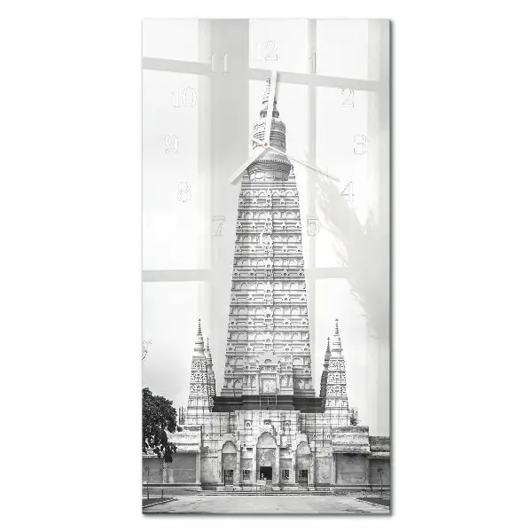 Horloge murale en verre rectangulaire Perspectives