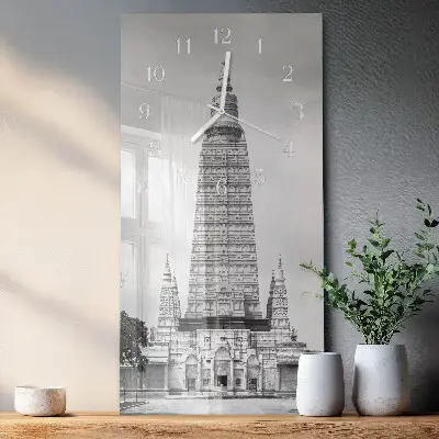 Horloge murale en verre rectangulaire Perspectives