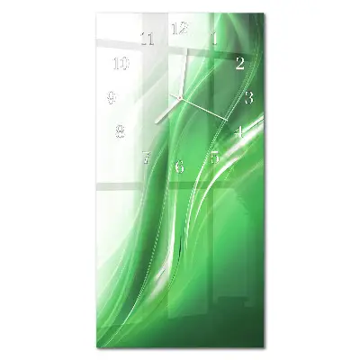 Horloge murale en verre rectangulaire Abstraction