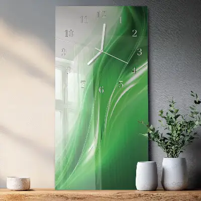 Horloge murale en verre rectangulaire Abstraction