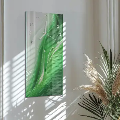 Horloge murale en verre rectangulaire Abstraction