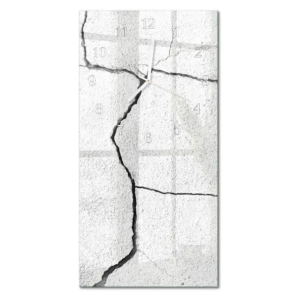Horloge murale en verre rectangulaire Rupture