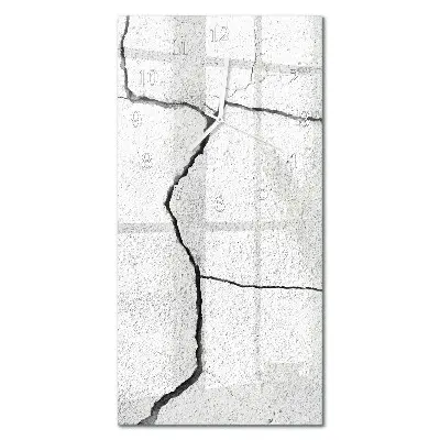 Horloge murale en verre rectangulaire Rupture