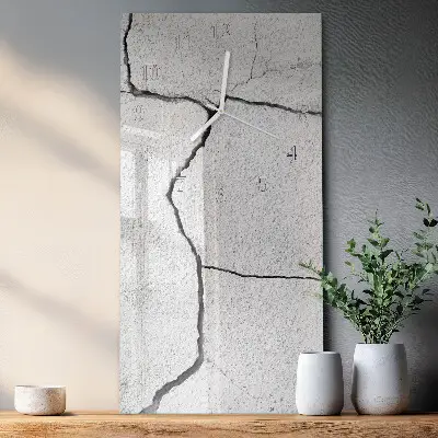 Horloge murale en verre rectangulaire Rupture