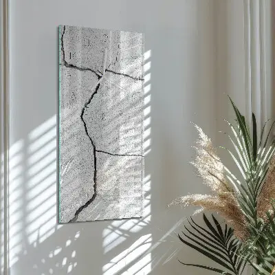 Horloge murale en verre rectangulaire Rupture