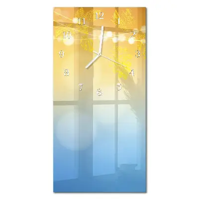 Horloge murale en verre rectangulaire Modèle