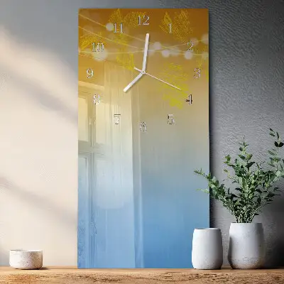 Horloge murale en verre rectangulaire Modèle