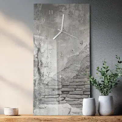 Horloge murale en verre rectangulaire Mur