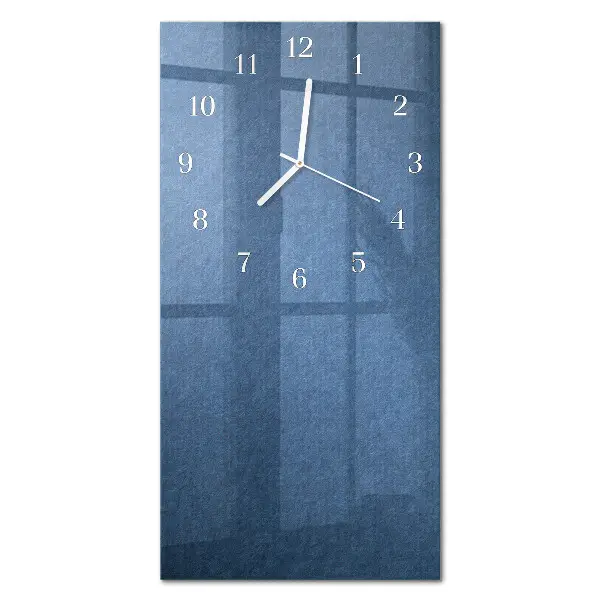 Horloge murale en verre rectangulaire Plaque