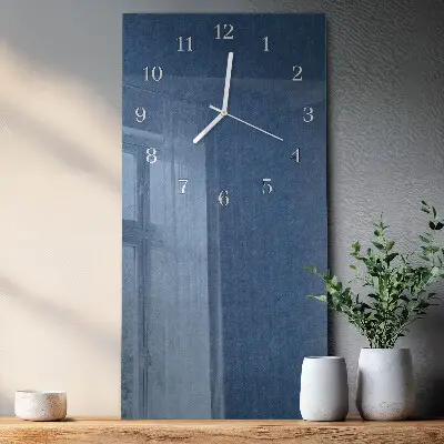 Horloge murale en verre rectangulaire Plaque