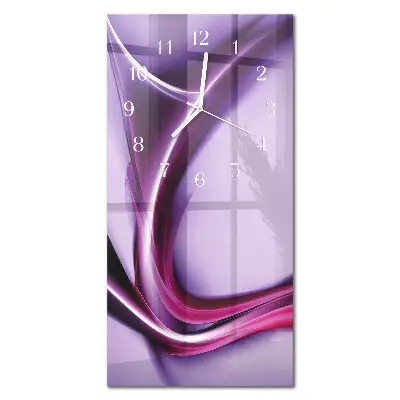 Horloge murale en verre rectangulaire Abstraction
