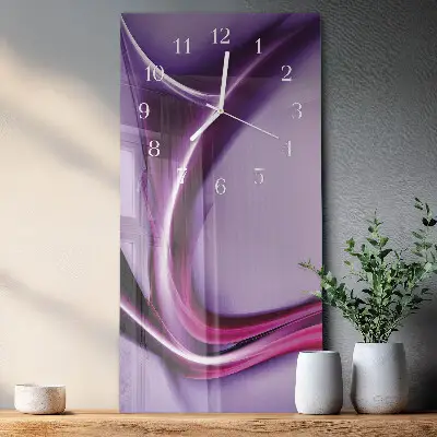 Horloge murale en verre rectangulaire Abstraction