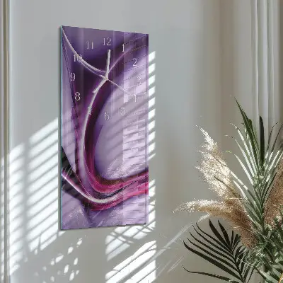 Horloge murale en verre rectangulaire Abstraction