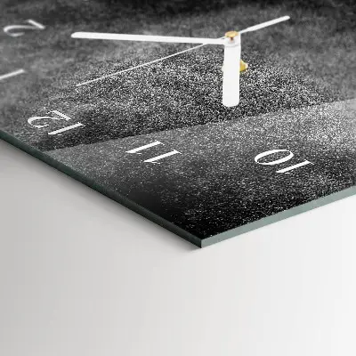 Horloge murale en verre rectangulaire Sable