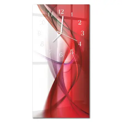 Horloge murale en verre rectangulaire Abstraction