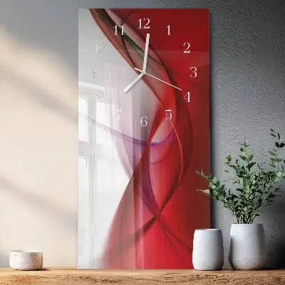 Horloge murale en verre rectangulaire Abstraction