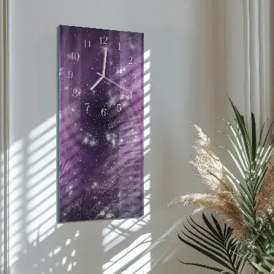 Horloge murale en verre rectangulaire Abstraction
