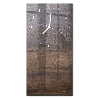 Horloge murale en verre rectangulaire Planche en bois