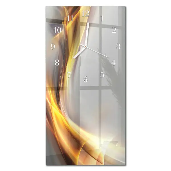 Horloge murale en verre rectangulaire Abstraction