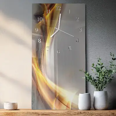 Horloge murale en verre rectangulaire Abstraction