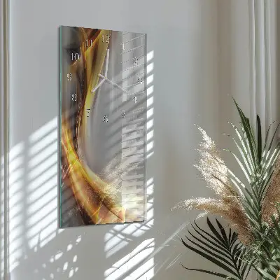 Horloge murale en verre rectangulaire Abstraction