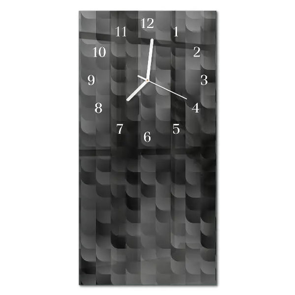 Horloge murale en verre rectangulaire Échelle