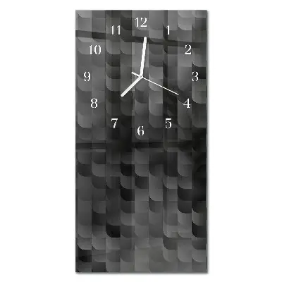 Horloge murale en verre rectangulaire Échelle