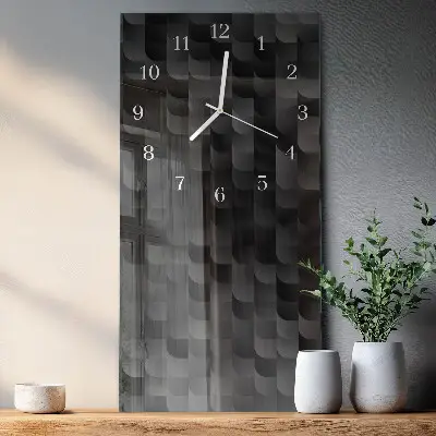 Horloge murale en verre rectangulaire Échelle
